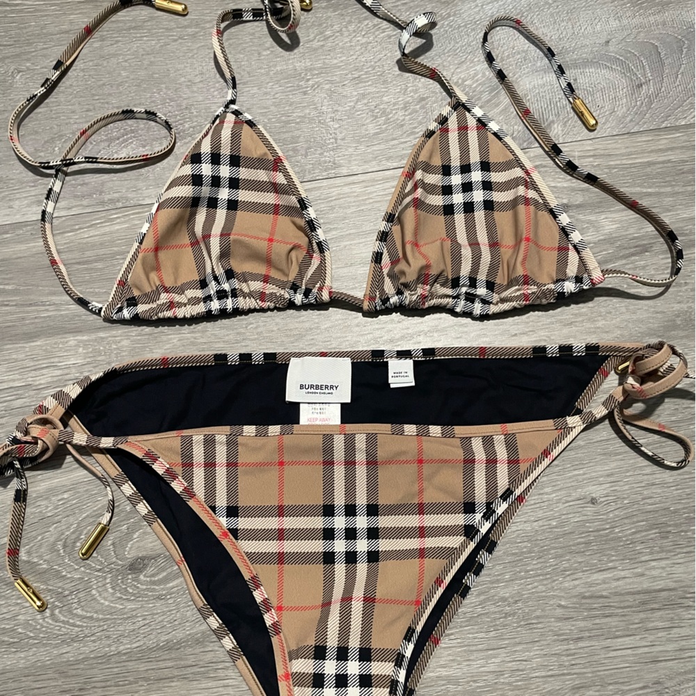 Burberry vintage check bikini